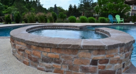 Raised Spa In Ground Swimming Pool
