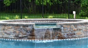 Raised Spa with Spillway