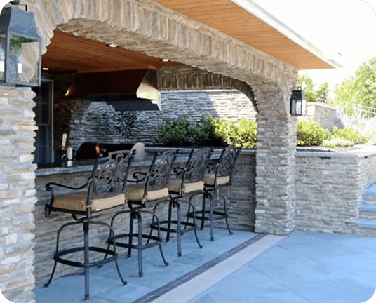 Blue Tree custom backyard pool and patio project
