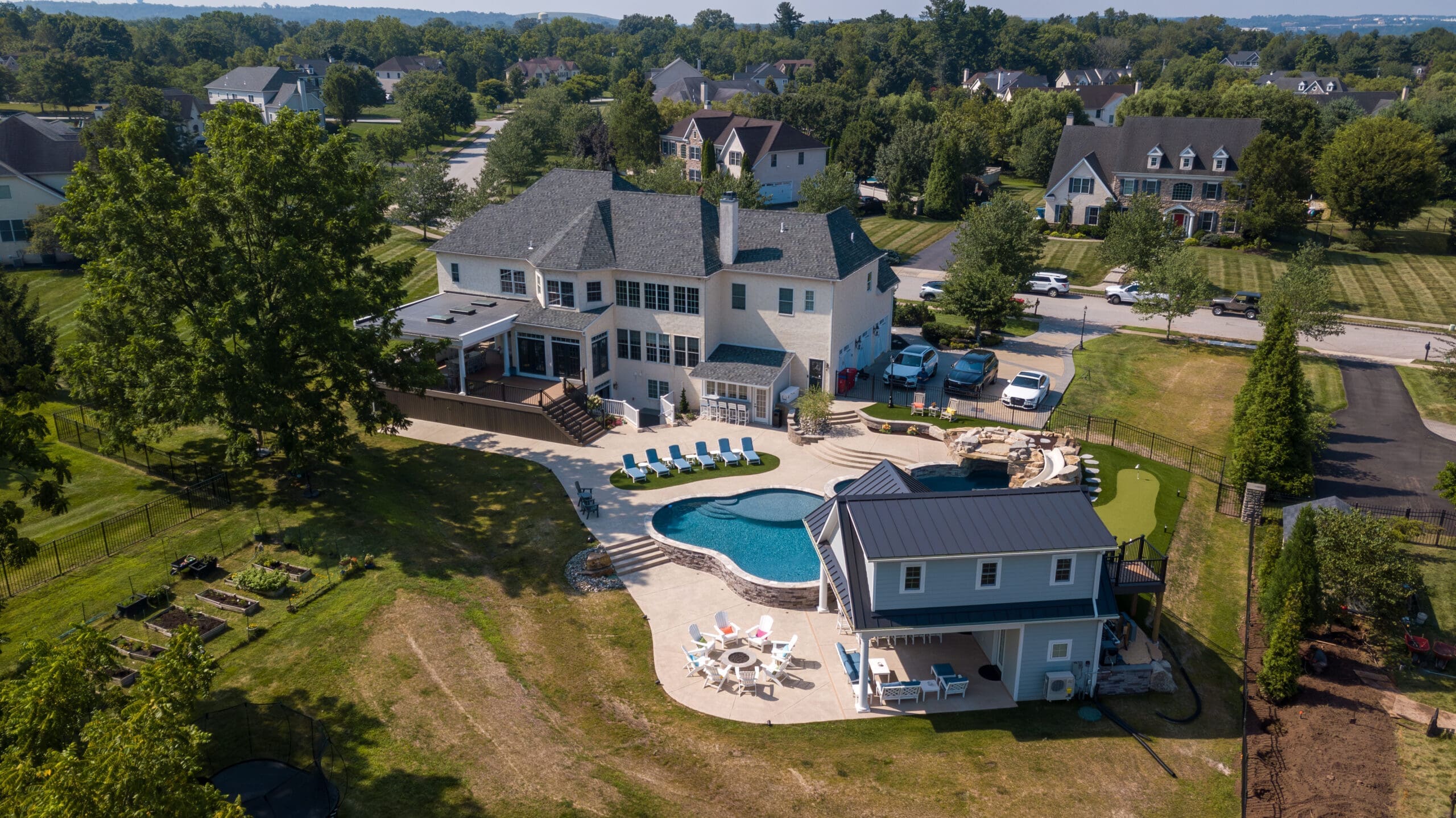 Landscape and hardscape project by Blue Tree Outdoor Living